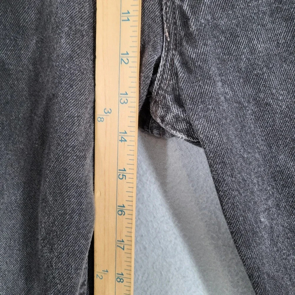 Levi's 550 Jeans Men's 40x32 Black Denim Relaxed Fit Washed Distressed Pockets C